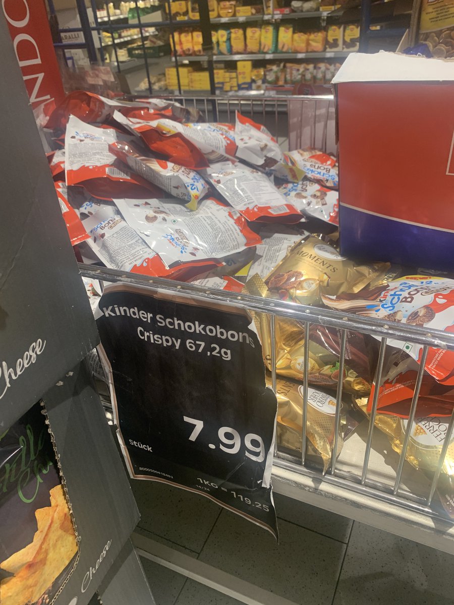 Schokobons, 70g. Mir schon direkt zu wenig. Aber habt ihr mal DEN PREIS dafür gesehen? Denen geht’s sonst noch gut oder?