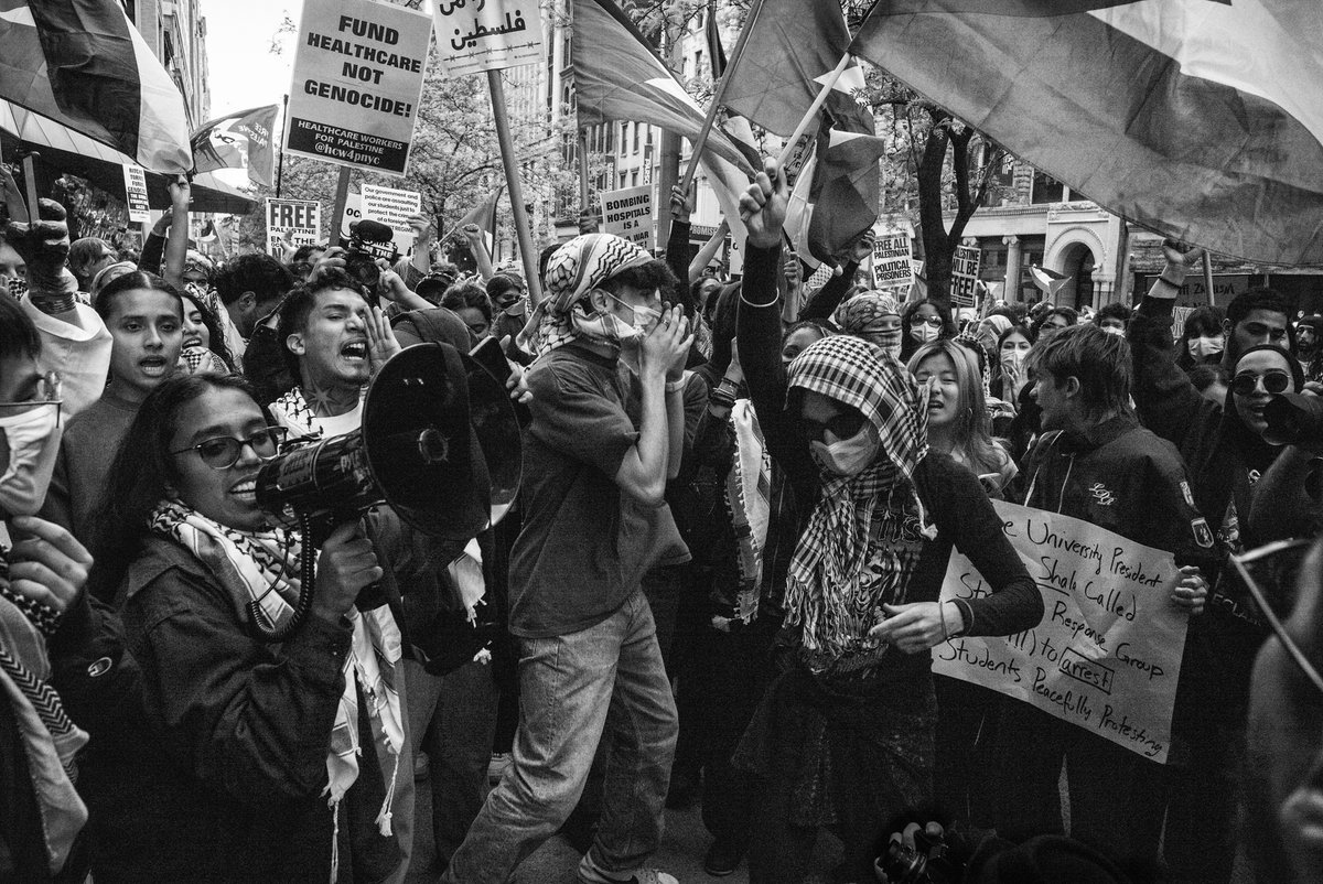 ReubenRadding's tweet image. The New School, NYC 5/3/24