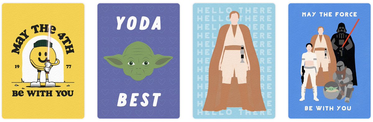 If you’re a Star Wars fan like me, you’ve gotta check out these cards from @Givingli. 👇 #maythe4thbewithyou 776.vc/3JCcgTx