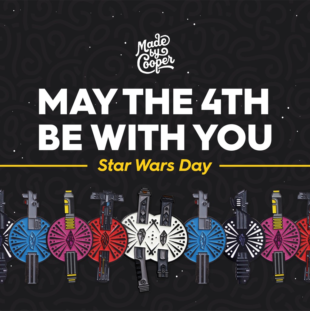 MAY THE 4TH BE WITH YOU 💫 madebycooper.co.uk/blog/may-the-m… #EnamelPins #StarWarsDay #StarWars