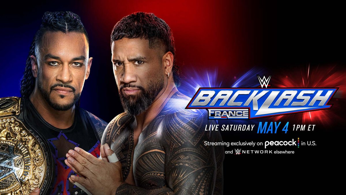 Can Jey Uso become World Heavyweight Champion or will @ArcherOfInfamy prevail TODAY at #WWEBacklash?

1PM ET/10AM PT 
Streaming exclusively on @peacock in U.S. and @WWENetwork everywhere else.

🦚 pck.tv/3bqfYSq 
🌍 WWENetwork.com