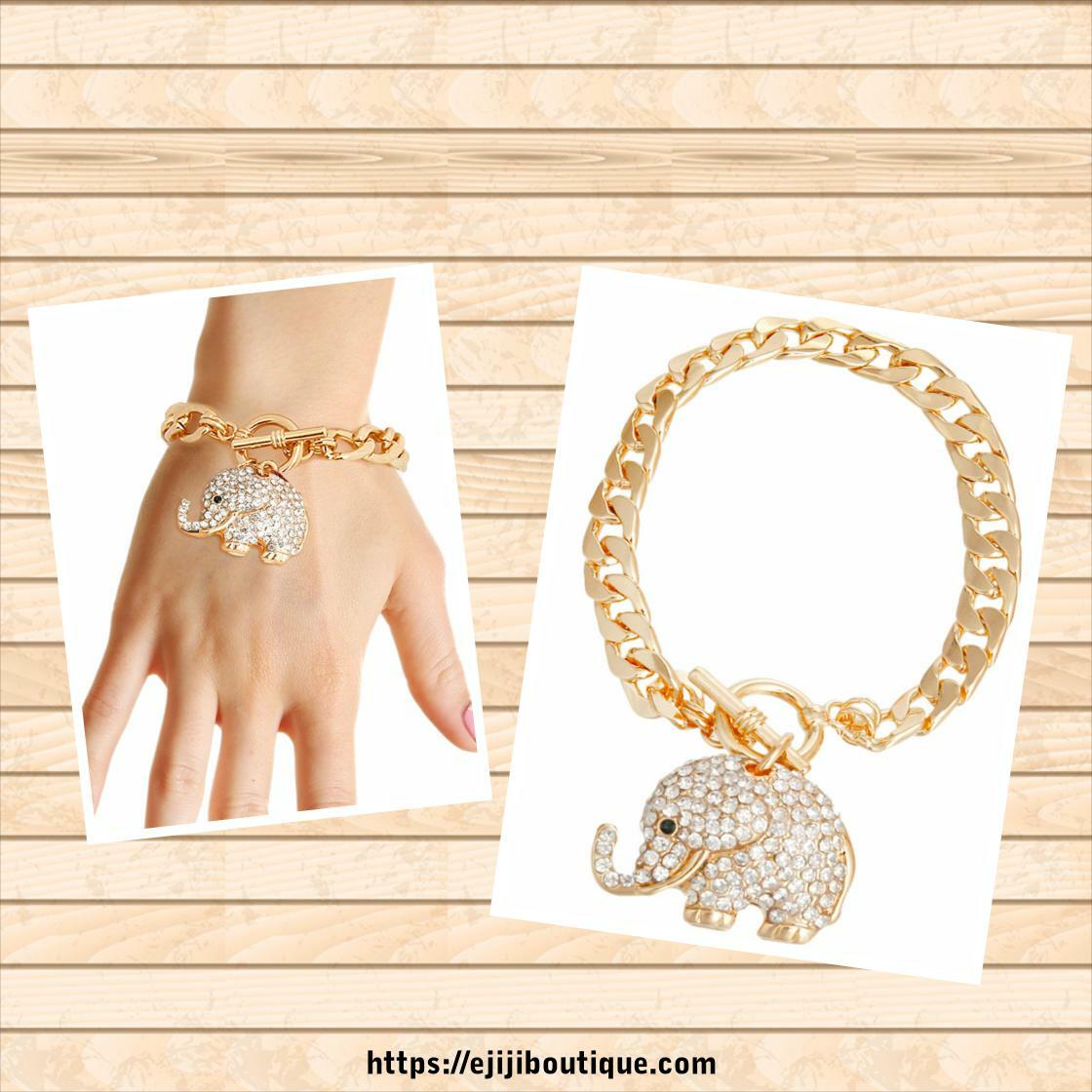 EjijiBoutique's tweet image. Gold Rhinestone Elephant Bracelet ejijiboutique.com 
 #AccessorizeMe #EJIJIBoutique