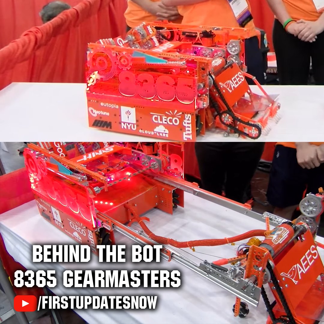 youtu.be/ldjbI8A1uTo | 8365 Gearmasters builds excellent robots season after season. Take a deep dive into their intake and how it progressed throughout the season, various drone iterations, and more on your Ochoa Motivate Award Winner on Behind the Bot.