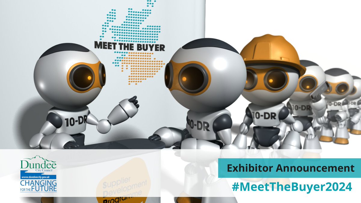 Exhibitor Announcement: @DundeeCouncil will be exhibiting at #MeetTheBuyer2024 at Hampden Park on 5 June! Come along to #MeetTheBuyer to learn about the Council's upcoming #contract opportunities: bit.ly/3TYxhwJ #PowerOfProcurement #Procurement #SupplierOpp