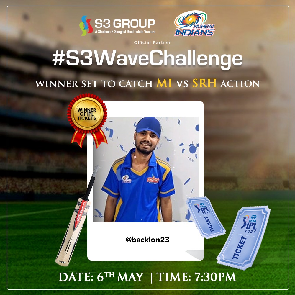 Congratulations, @backlon23 ! You nailed it! Now, buckle up for the Mumbai Indians vs. Sunrisers Hyderabad showdown. It's going to be epic. Get ready for some serious cricket action!

#S3Group #ContestWinner #NailedIt #Congratulations #MumbaiIndians #SunrisersHyderabad