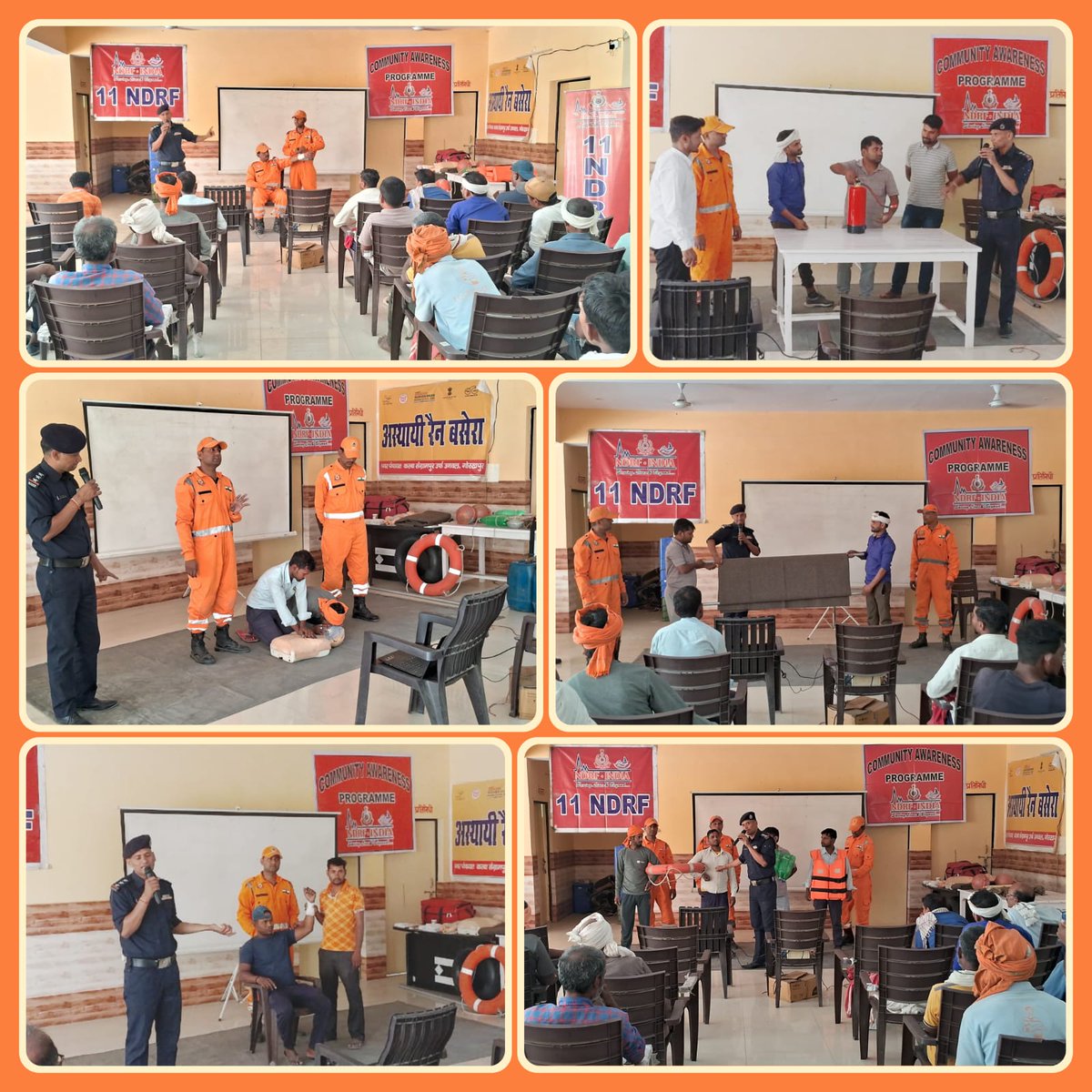 #Community_Awareness_Programme @11NDRF_VARANASI 🔶Conducted a Community Awareness Programme on disaster preparedness 🔶At Sangrampur Piprauli Gorakhpur (U.P) 🔶Participants: Local public. #BePrepared #BeSafe #NDRF4U🇮🇳 @NDRFHQ @ManojKu21690089 @DM_Gorakhpur @UPSDMA1 @CMOfficeUP