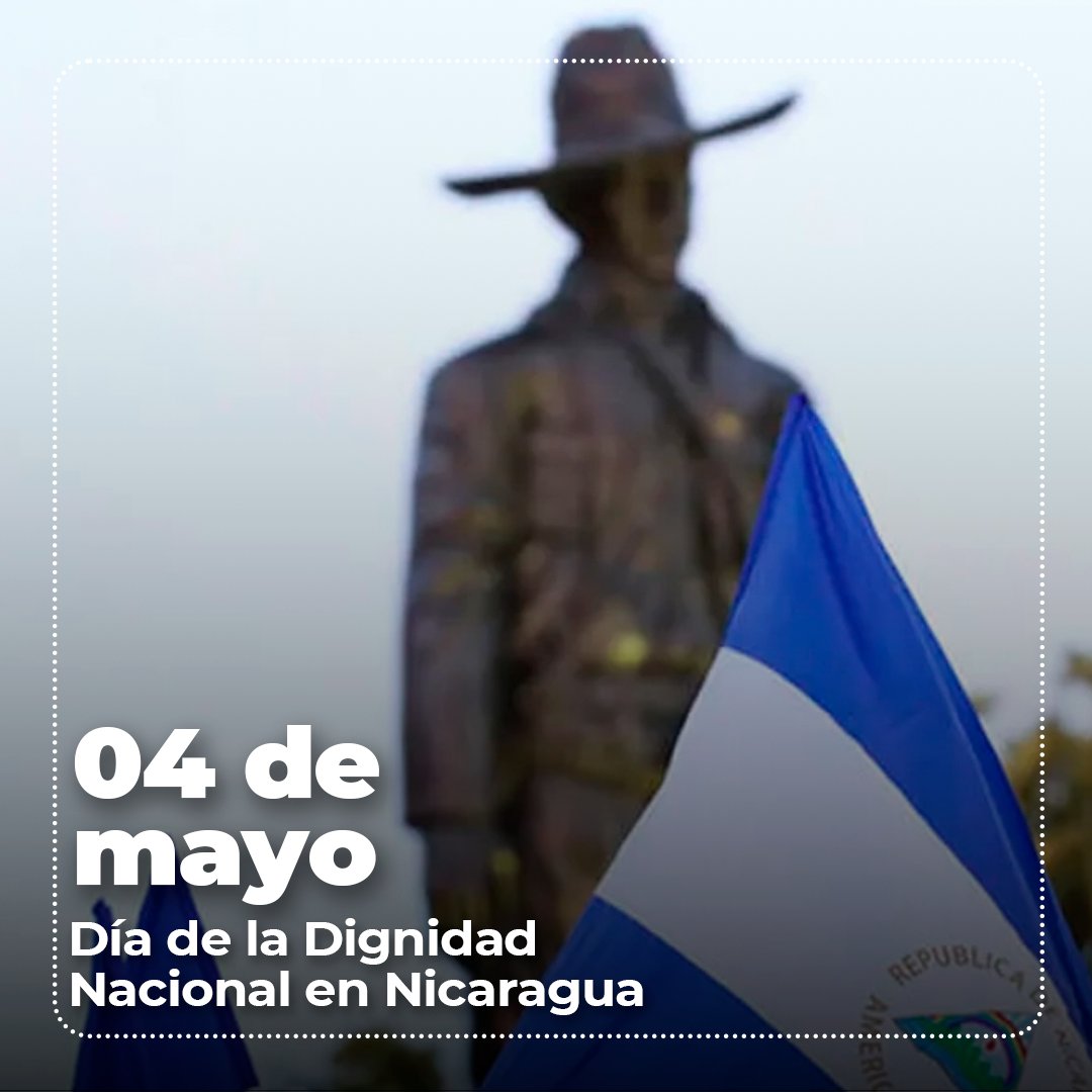 En nombre del presidente @NicolasMaduro, extendemos nuestras felicitaciones a los camaradas Daniel Ortega y Rosario Murillo, así como al hermano pueblo nicaragüense, en conmemoración del Día de la Dignidad Nacional. En este día se celebran los 97 años desde que el General Sandino