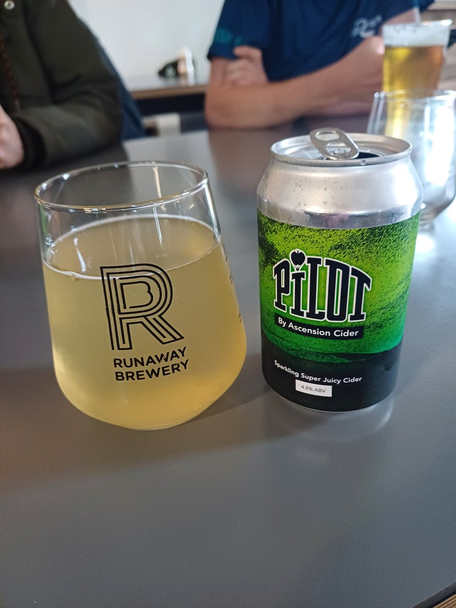Ideal post-run refreshment from <a href="/AscensionCider/">Ascension Cider</a> at <a href="/RunawayBrewery/">The Runaway Brewery</a>  🍻