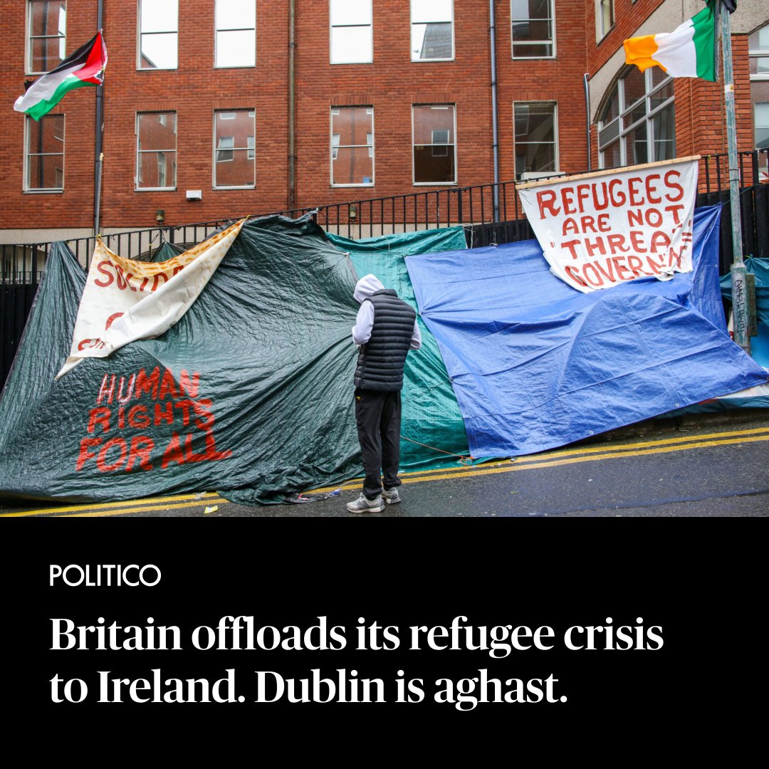 For those fleeing war, famine or poverty, it’s always been easier to reach Britain than Ireland. But with the UK’s tough new immigration laws, Dublin is experiencing an unprecedented surge in asylum seekers. 🔗 trib.al/Xt1ZHyH