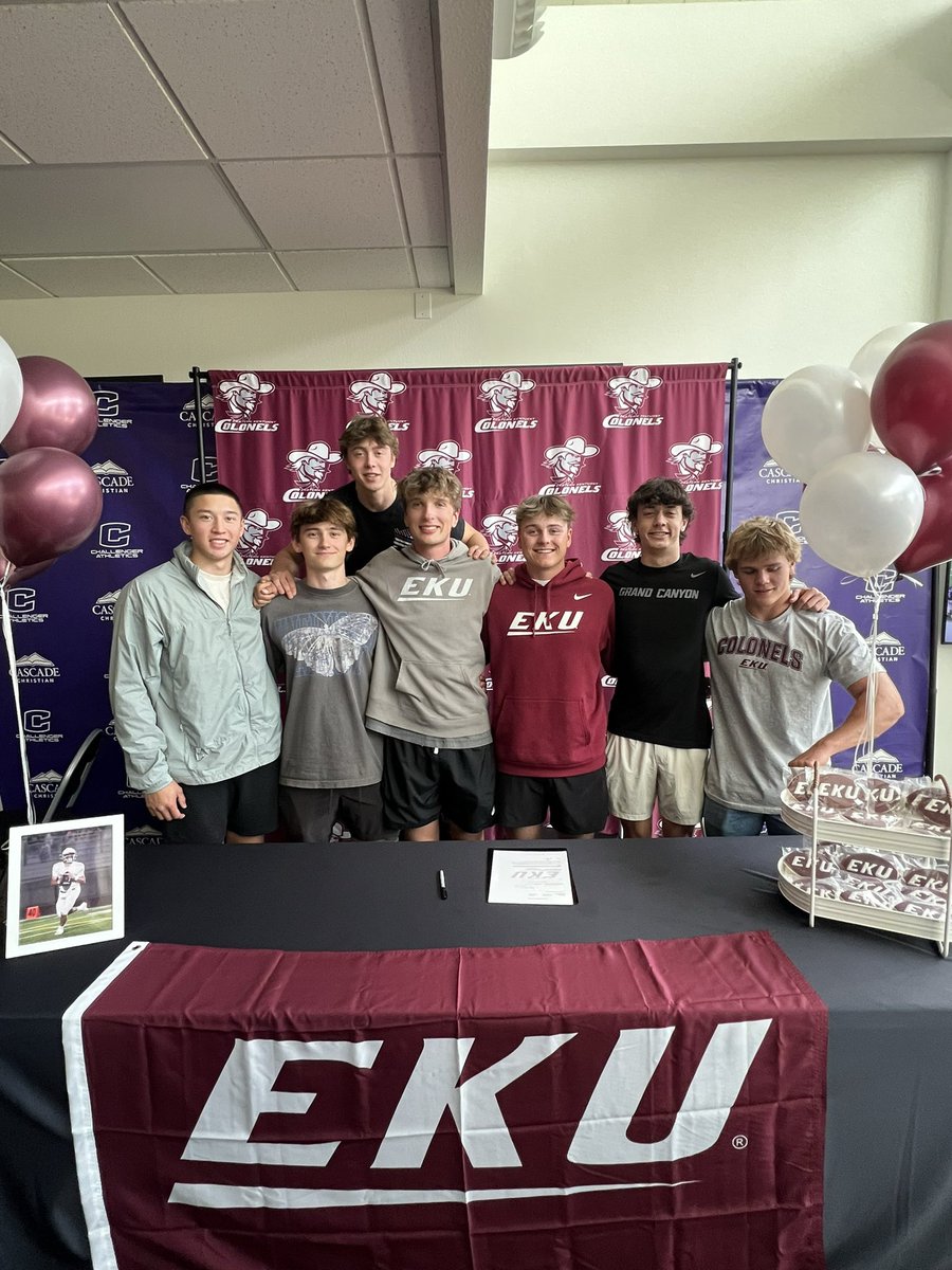 Challenger Football (@ccfootball_or) on Twitter photo Signing Day for our guy <a href="/AshtonDMoody/">Ashton Moody</a>. He’s headed to play for <a href="/EKUFootball/">EKU Football</a>! It’s been our great privilege to be a part of your journey. You’re always FAMILY to us. Go show the Colonels who you are! #SoliDeoGloria Signing Day for our guy <a href="/AshtonDMoody/">Ashton Moody</a>. He’s headed to play for <a href="/EKUFootball/">EKU Football</a>! It’s been our great privilege to be a part of your journey. You’re always FAMILY to us. Go show the Colonels who you are! #SoliDeoGloria