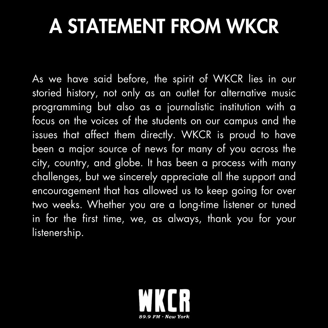 WKCRFM tweet picture