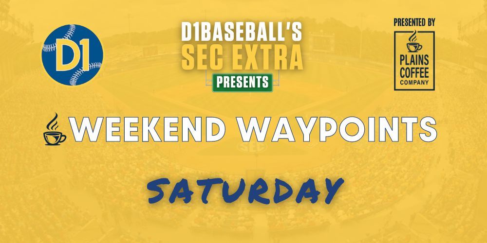 🆕 Saturday Waypoints – SEC Baseball This Weekend with Joe Healy [5-4] On this episode of Weekend Waypoints, Joe Healy recaps Friday's action around the SEC before taking a peek at what's ahead on Saturday. 🔗 buff.ly/3QA9qCr