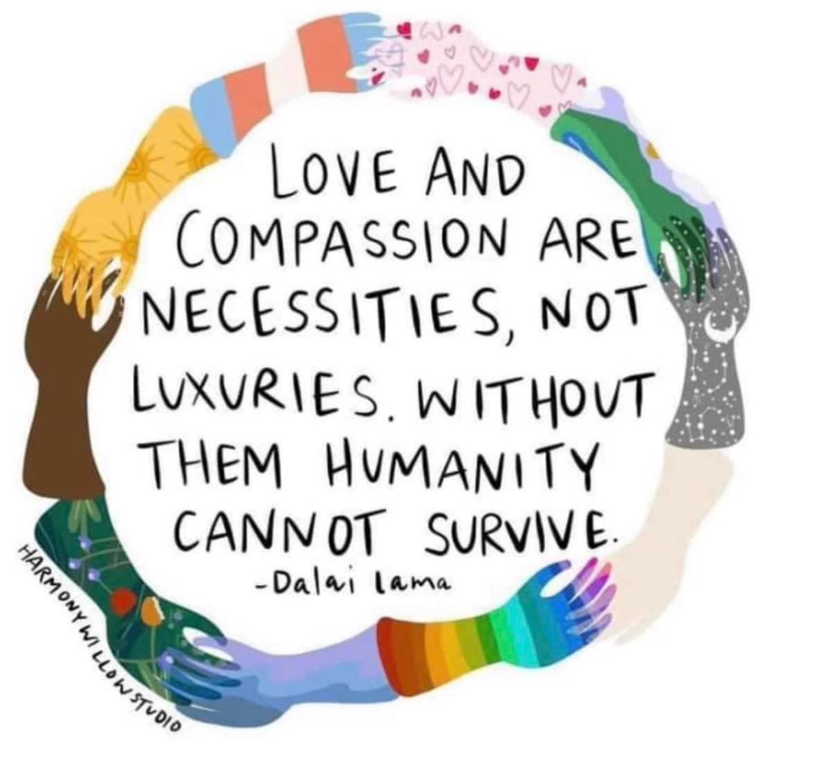 When we prioritise love and compassion over gaining academic credentials,accumulation of power, social perfectionism. We can start healing. Sometimes we forget our own and others humanity in pursuit of these. Please be kind. Sending love to all souls struggling #mentalhealth