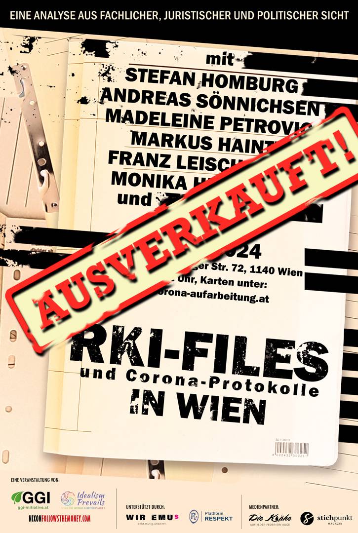 Am Dienstag ist es endlich so weit. Unsere Vorfreude ist groß!

Wir hoffen, alle Interessierten haben sich rechtzeitig Tickets gesichert, denn seit gestern sind wir restlos ausverkauft. 🍾🥂🎉🥳

#RKIFiles #CoronaProtokolle #Aufarbeitung

Mit @shomburg @Haintz_MediaLaw @AndiSoenn…