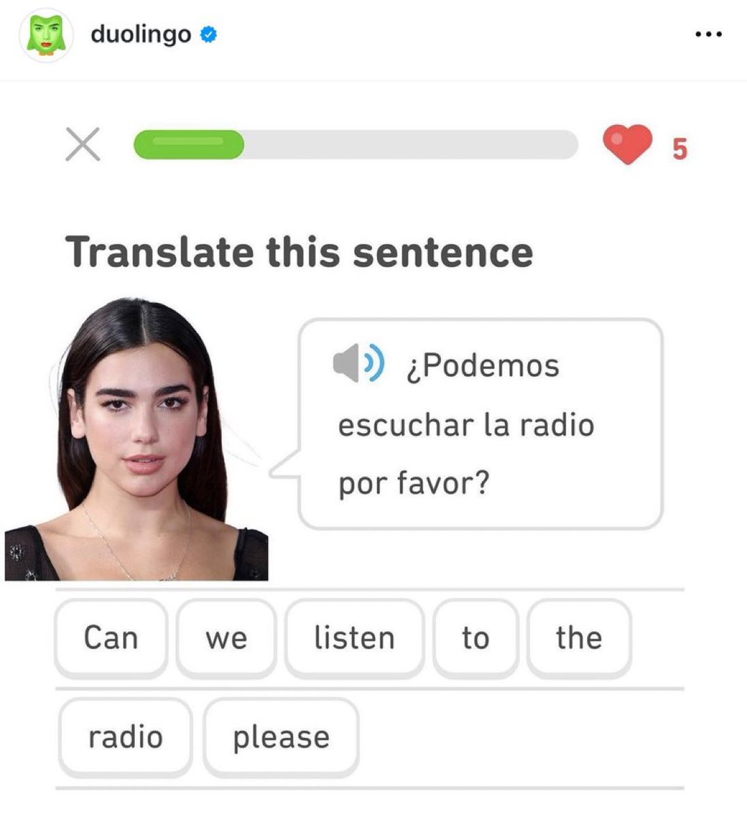 duolingo being head love is s unsrs