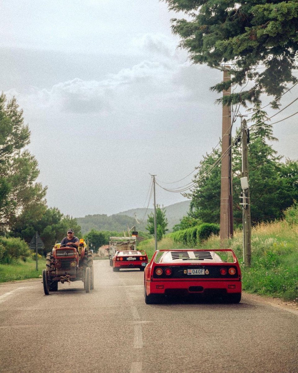 Ten stunning Ferrari F40s cruising through the sun-drenched beauty of the South of France, their engines purring like contented cats as they tackle each twist and turn with finesse. 

#ferrari #ferrarif40 #F40 #supercars #vintage #classiccars #luxurycars #caroftheday #cargram