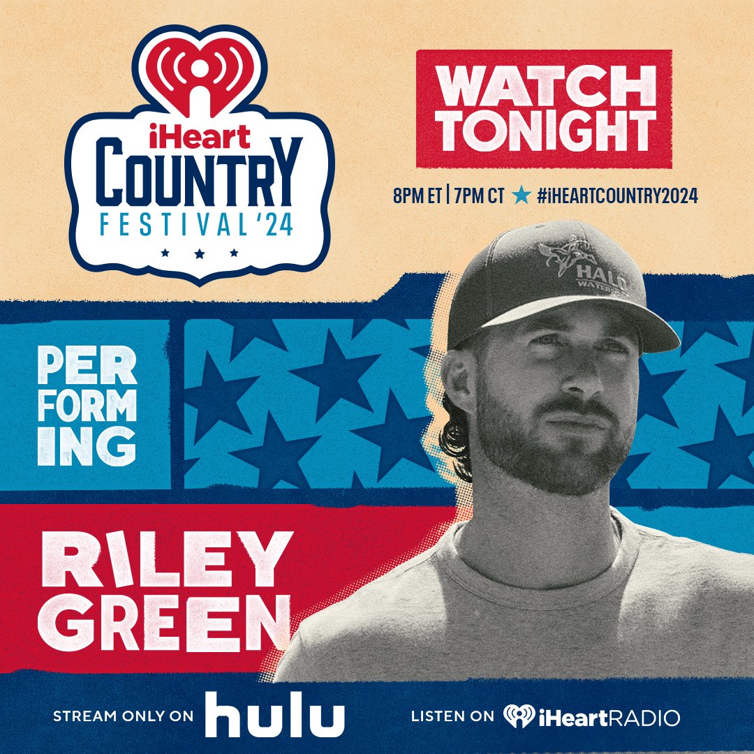 See y’all tonight in Austin at the @iHeartCountry Festival. Stream the show live on @hulu at 7pm CT. #iHeartCountry2024