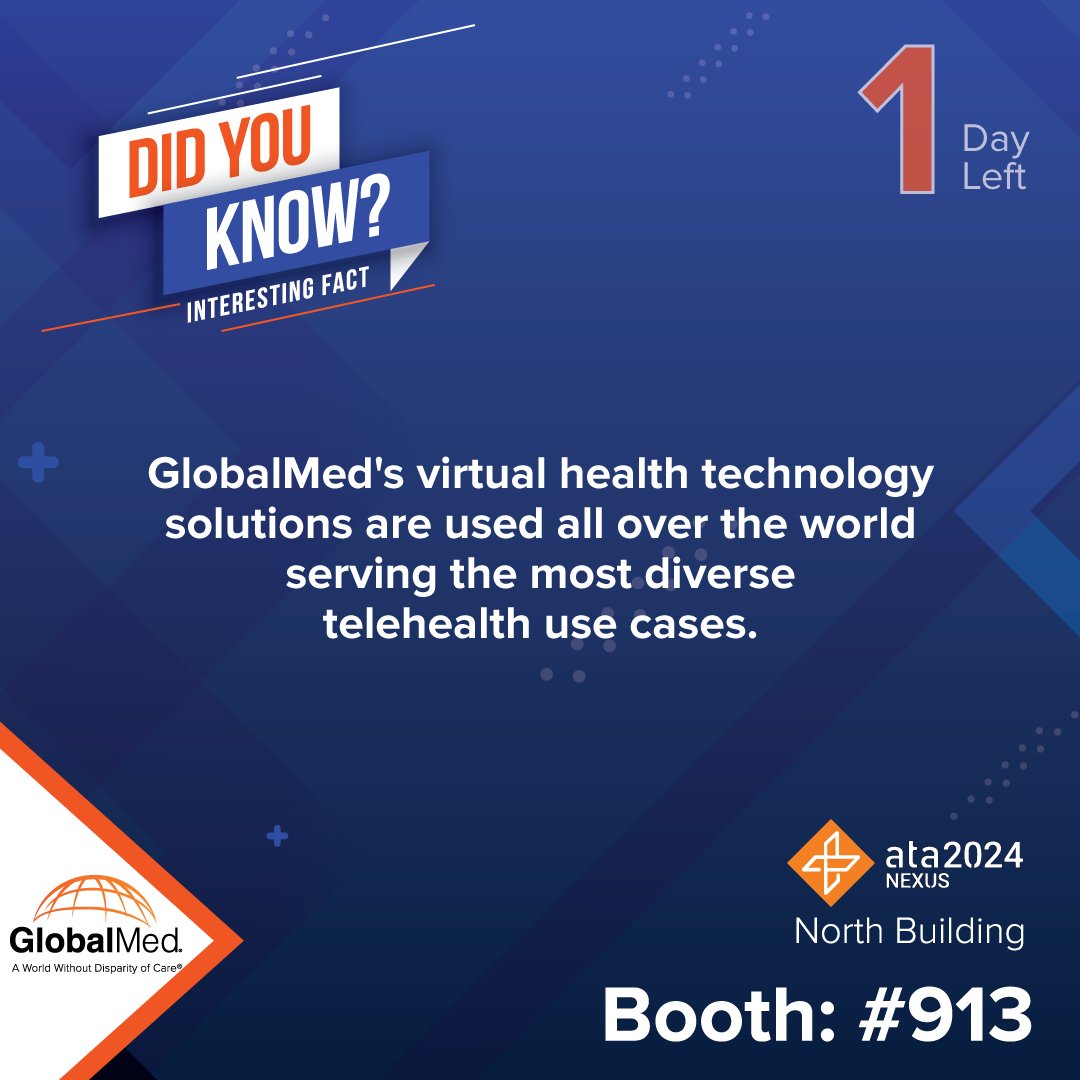 The wait is almost over! Just 1 day until the doors open for #ATAnexus! Visit our booth #913. See you there. 

#interestingfact #1dayleft