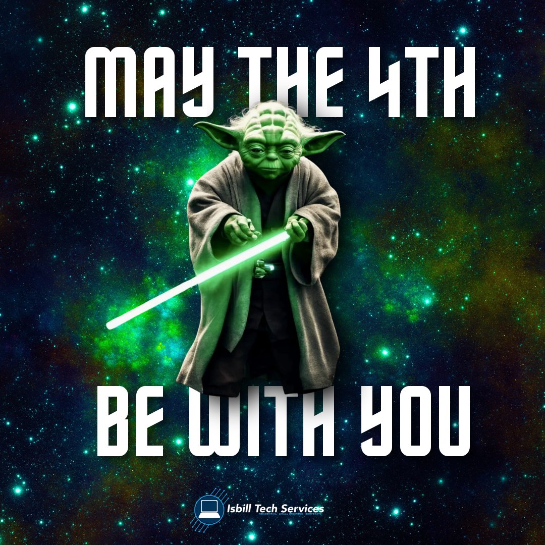 ✨Happy Star Wars Day
May the 4th be with you!✨

#StarWarsDay #MayThe4th #May4th #FYP #IsbillTechServices #ClevelandTN #EastTN #Tennessee