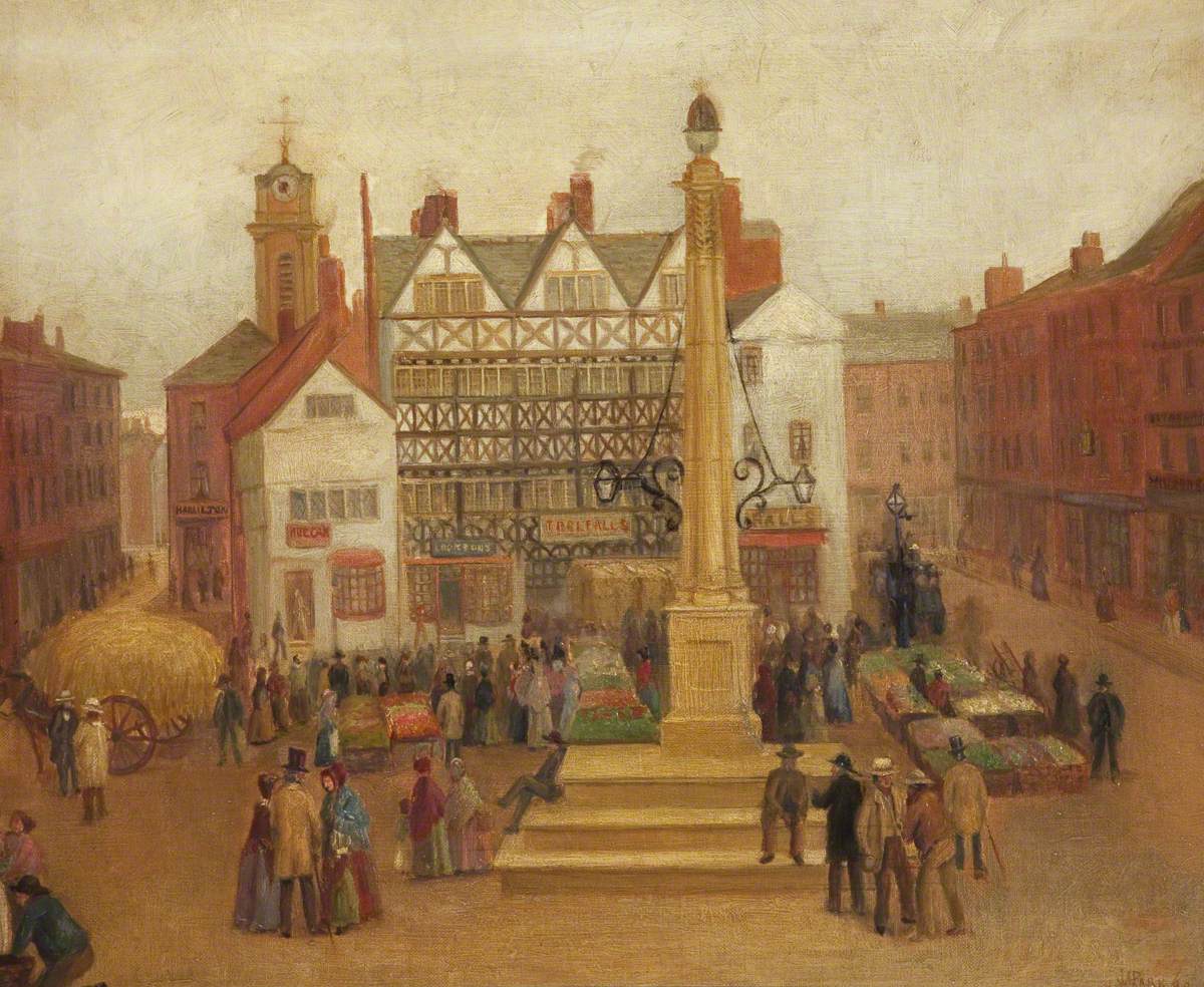 ‘Preston Market in the Olden Days’ is an oil on canvas piece created by Preston-born artist John Anthony Park (1880 - 1962) 🎨 John spent most of his life in St Ives, where he painted beautiful seascapes and harbour scenes, before moving back to Preston to spend his final years.
