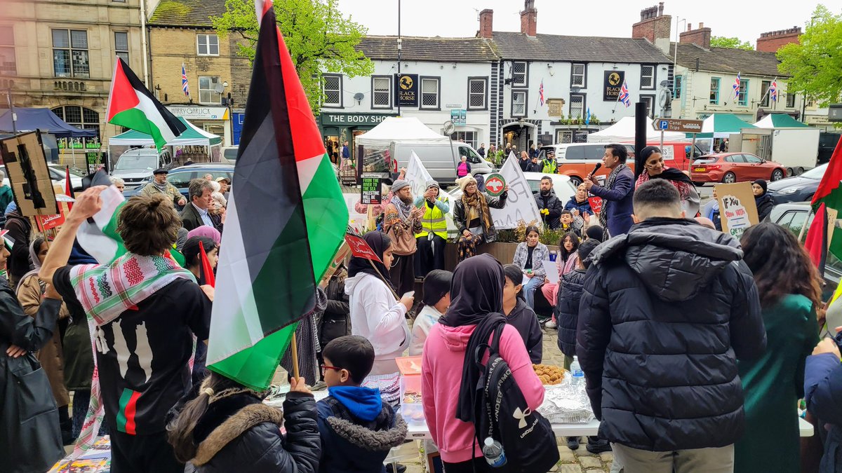 Great to be a part of the Skipton March for Palestine earlier today. #FreePalestine