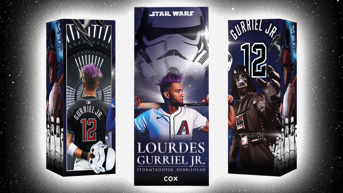 May the 4th be with you! To celebrate, we’re giving you a first look at who is this year’s Star Wars bobblehead: @yunitogurriel!   Don’t miss Star Wars Day at @ChaseField on July 13.