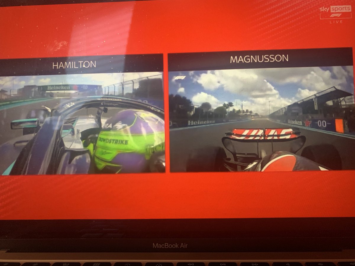 “Magnusson”? @F1 @SkySportsF1 #f1 #F1Sprint #sprint #Miami #MiamiGP #MiamiGrandPrix #HaasF1