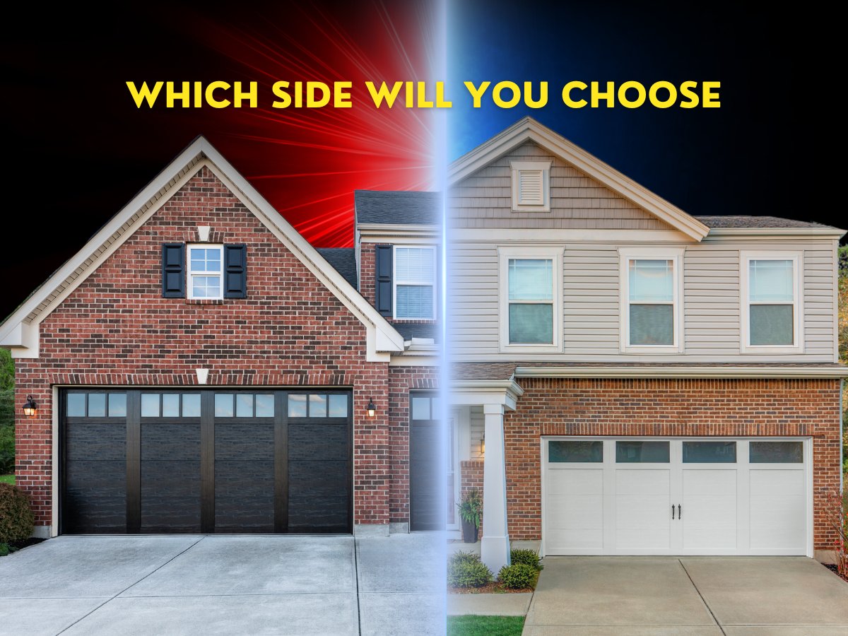 Choosing your garage door has never been so challenging...or fun! Which will you embrace - the luminous light side or join the #darkside? Let the Canyon Ridge Elements door show your true colors at bit.ly/46TwGkT

#ClopayGarageDoors #MayTheFourthBeWithYou