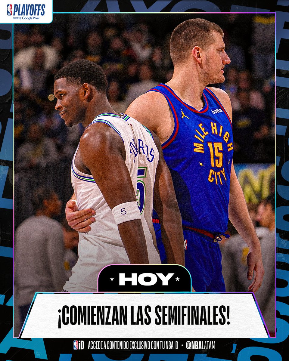 ¡Comienzan las semifinales en el Oeste! 💥 Denver 🆚 Minnesota 💥 Uno de los duelos más esperados de los #NBAPlayoffs