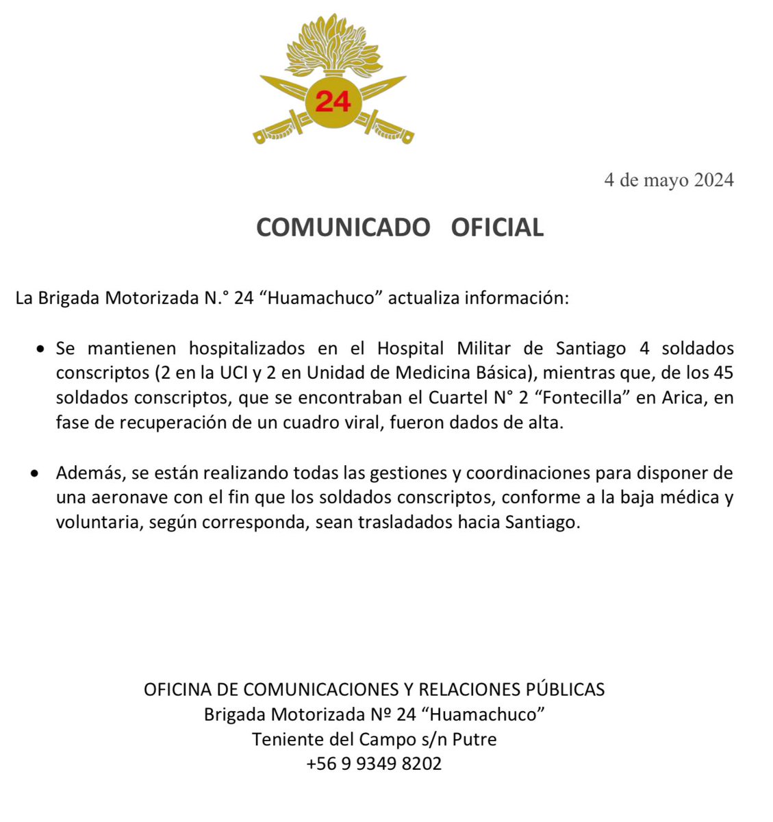 🔴 Comunicado Oficial