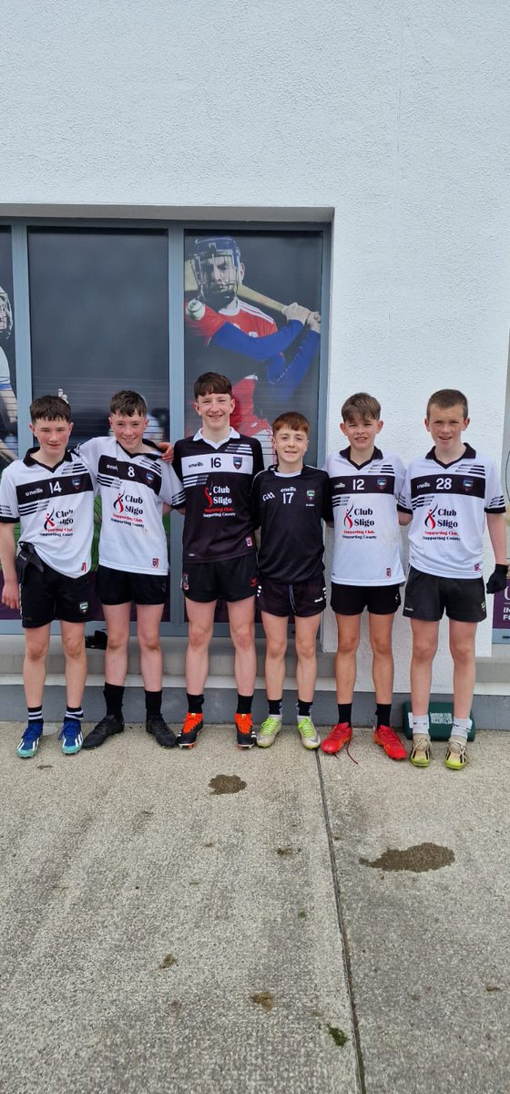 Well done to club members Daithi Brennan, Jay Waters, Nathan McLoughlin, Adam Davey, Shane Haran, and Ciaran O Flaherty, who made their debut for the Sligo U14 Development Squad during a 7-a-side competition today in the Connacht Centre of Excellence. 🇳🇬🏁