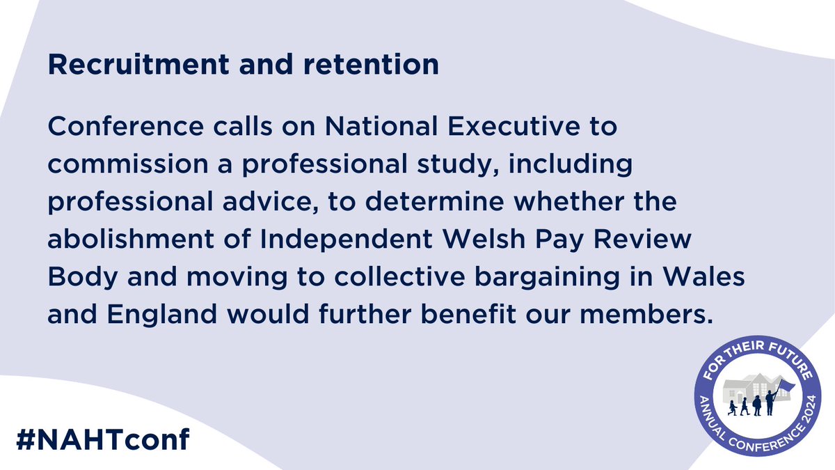 Motion 27: Recruitment and retention ✅ Motion carried Motions can be read in full here: bit.ly/4a36g0X #NAHTconf