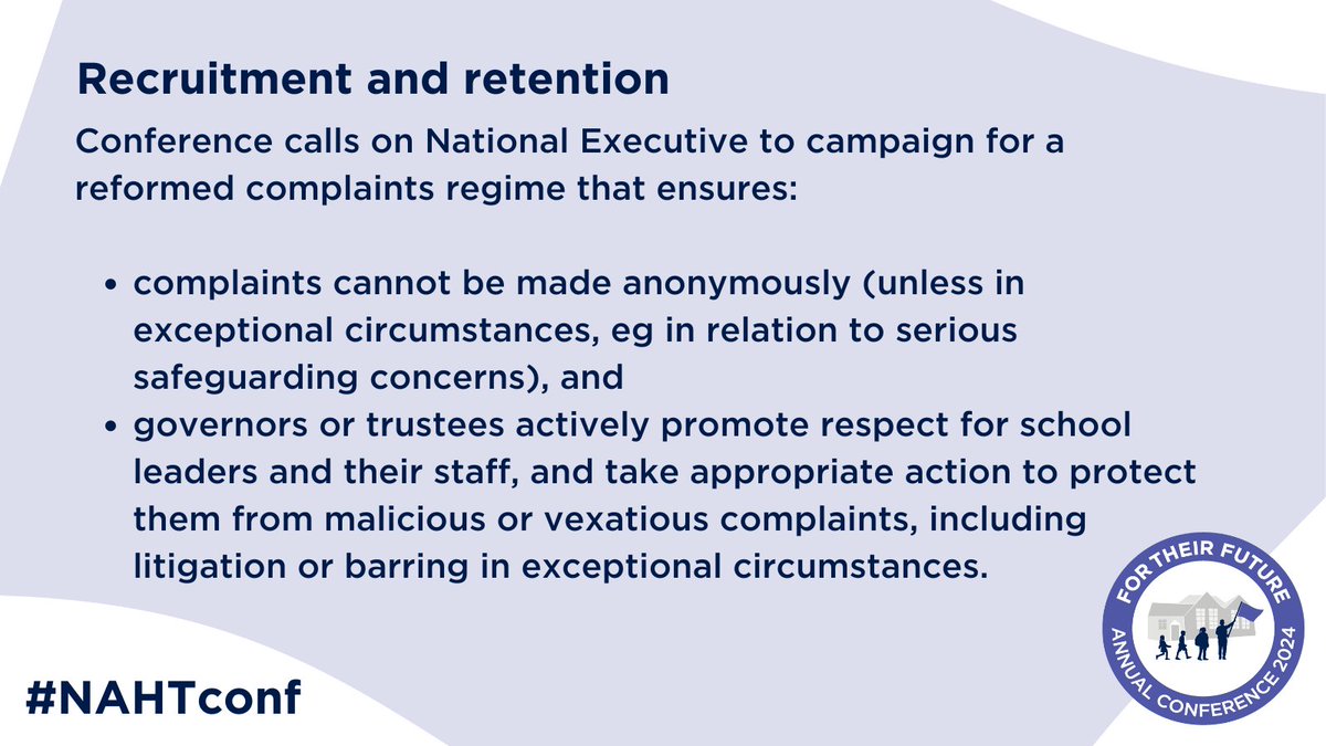 Motion 26: Recruitment and retention ✅ Motion carried Motions can be read in full here: bit.ly/4a36g0X #NAHTconf