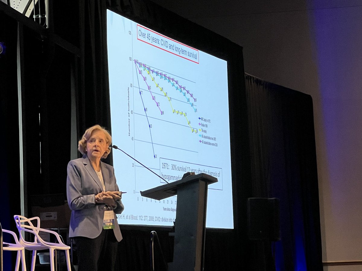 The legendary Dr. Cunningham-Rundles sharing her pearls of wisdom about IG replacement therapy ⁦<a href="/ClinImmSoc/">CIS</a>⁩