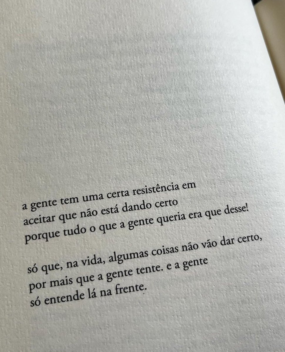 a gente só entende lá na frente!