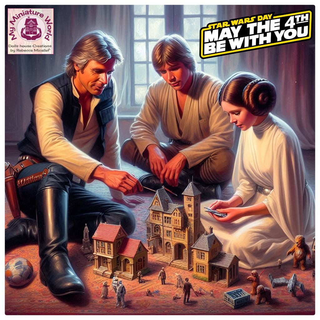 For all the Star Wars fans celebrating this special day! May the Force be with you! 

#dollshouse #miniatures #Miniaturist #starwars #maythe4thbewithyou #maytheforcebewithyou #celebrate #picoftheday #ai #photooftheday #pictureoftheday #followers #everyone