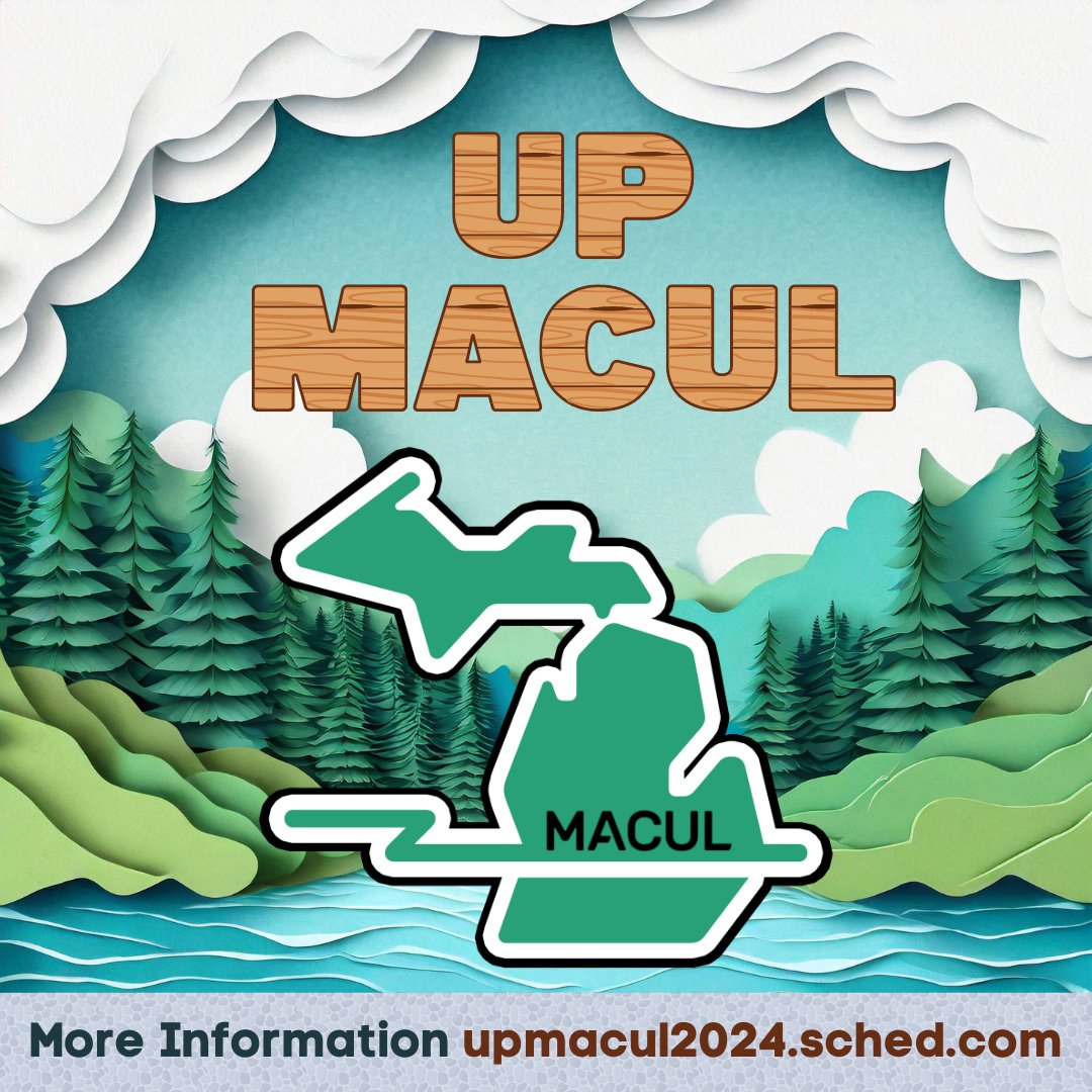 Tomorrow is the big day up in the UP - we are so excited to bring #upmacul24 back and have a great day of learning lined up! Haven't check out the schedule yet? You won't want to miss not only the learning, but great networking! upmacul2024.sched.com #miched