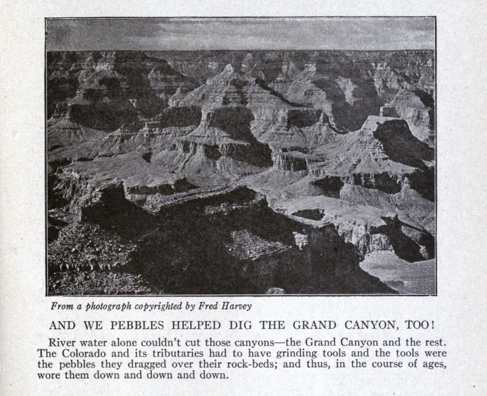 The Strange Adventures of a Pebble (1921) 'The purpose of this little book is to present the chief features in the strange story of the pebbles; and so of the larger pebble we call the earth.' By the same author: The Adventures of a Grain of Dust (1922): buff.ly/2HE0E18