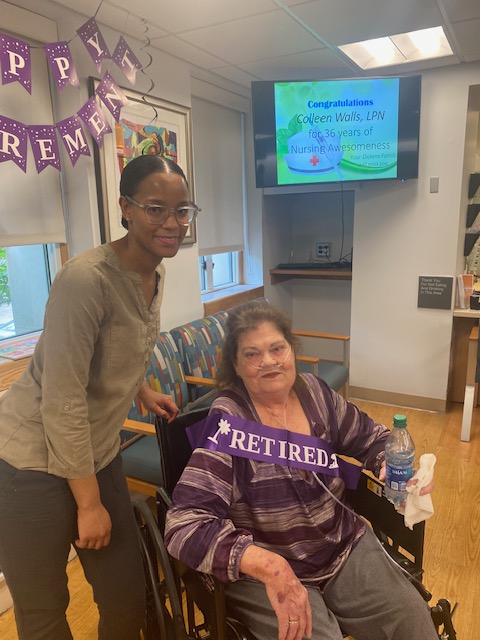 Yesterday, we bid farewell to Colleen Walls, a cornerstone of the Dickens Clinic for many years. Her unwavering dedication and care have made a lasting impact on our patients and team. Wishing her a joyful retirement filled with happiness and relaxation! #Retirement #ThankYou