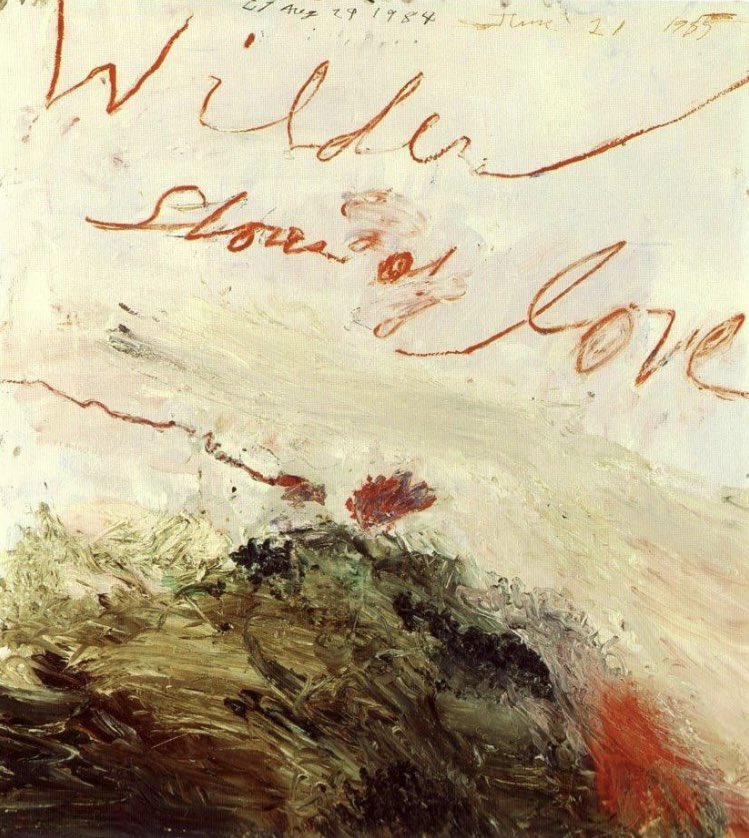 Cy Twombly Wilder Shores of Love (1985)