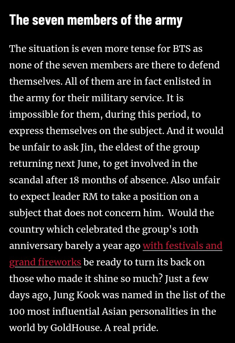 UKIYO_713's tweet photo. Everyone please PLEASE give your clicks &amp; spread this article as much as you can. Paris Match never disappoints when it's abt BTS, and they proved yet again why we love their articles. The author captured the unfairness of this situation which BTS is facing to the T. Bravo 👏💜 https://t.co/b8ZSkLFr7y