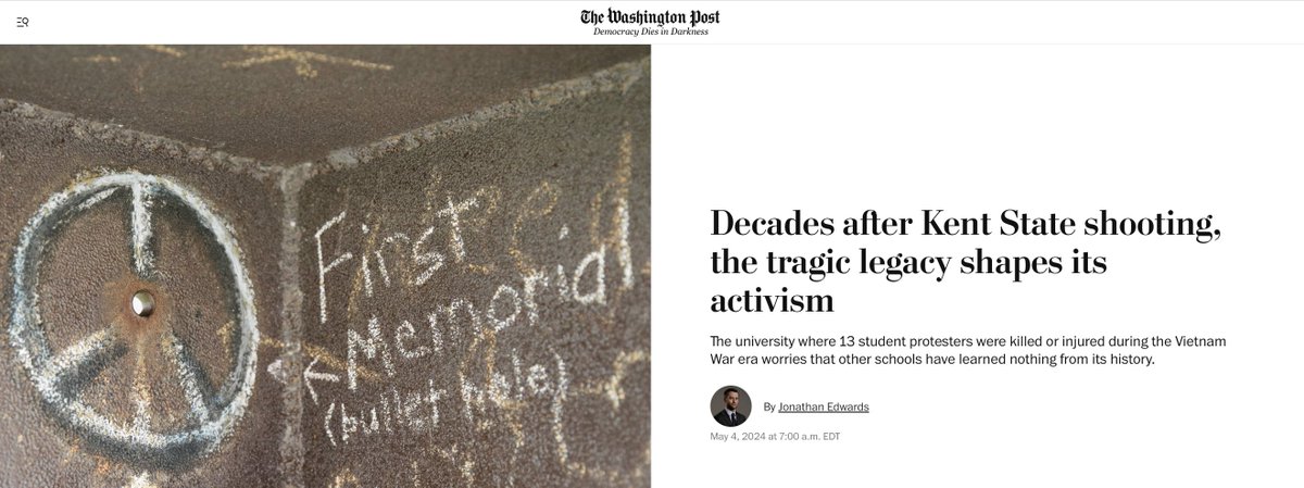 The important thing to 'have learned' about the anti-Vietnam War protests is that they were funded by the Soviet Union... reportedly to a greater extent than the Soviet Union funded the Viet Cong. Stupid radicalized American college students are a national security threat.…