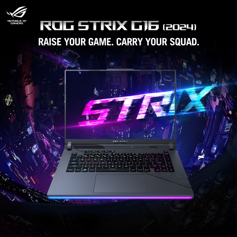 ASUS_ROG_IN's tweet photo. 🚀 Ignite the future with the ROG Strix G16 2024 laptop, powered by the latest 14th Gen Intel Core Processors. 

Feel the surge of #BoundlessPower as you dive into limitless possibilities!

#ROGIndia #ROGStrixG162024