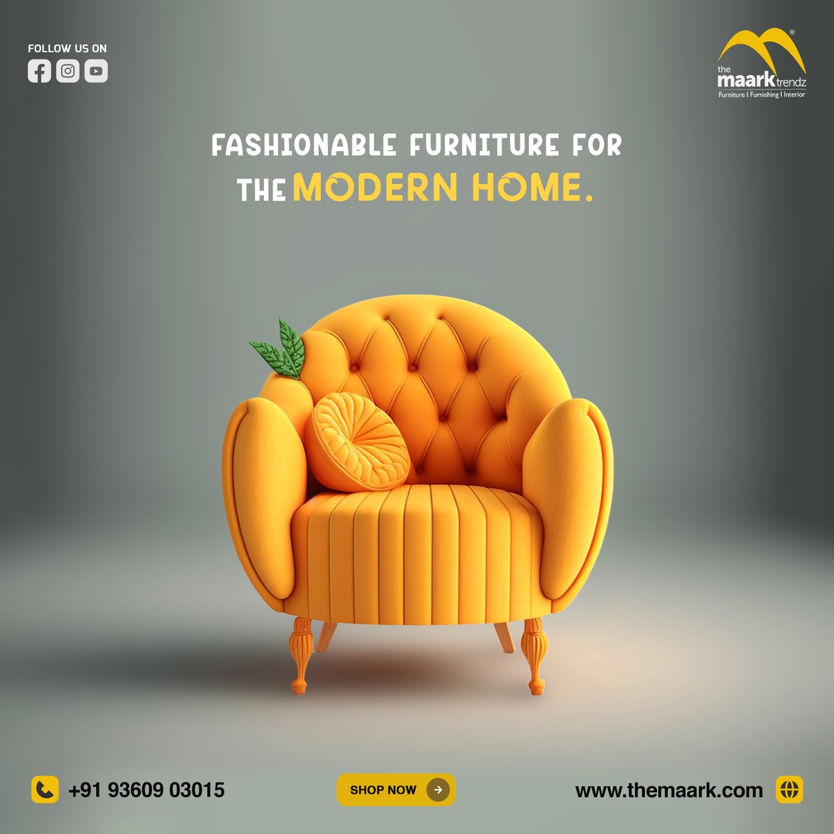 The Maark Trendz. Coimbatore | Tirupur | Erode Call +91 96778 23456/ +91 96778 33337 Create a space with stylishly pleasing couches that's comfortable for everyday living. Think about innovative and sustainable features like Maark's elegant full-home furniture at Online Now.