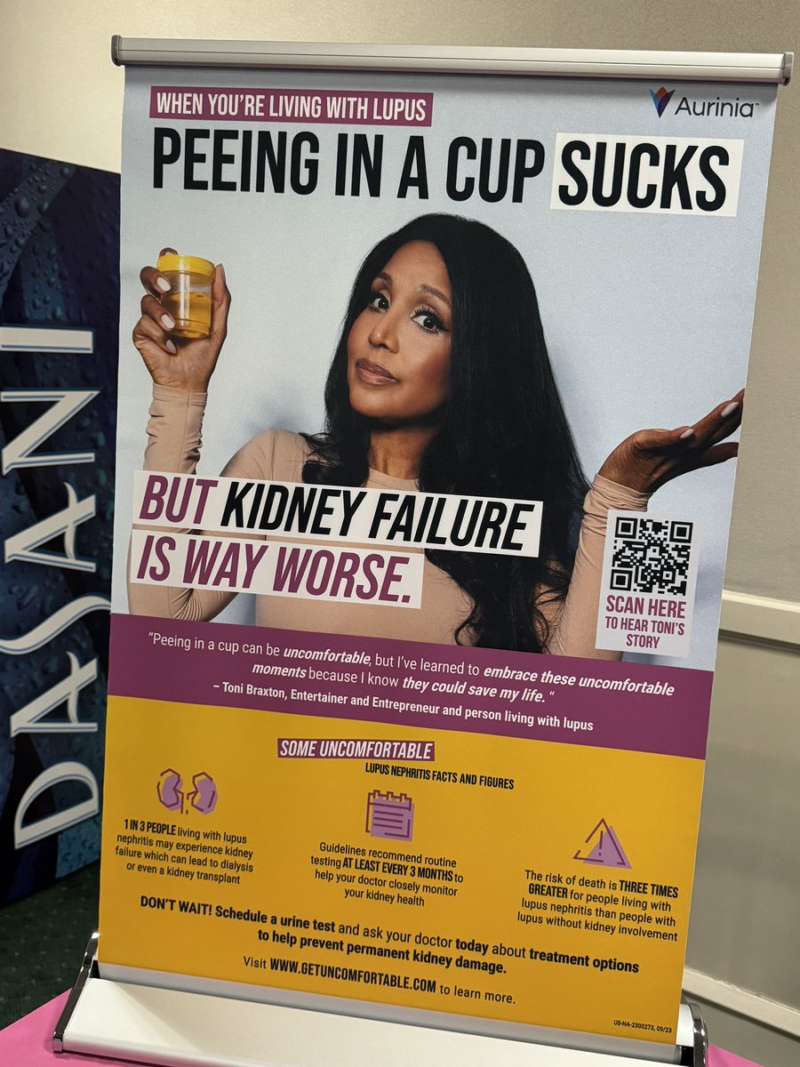 Not sponsored, but love this ad 💛

Reminder  that Lupus patients need their urine checked at least every 6 months to monitor for early signs of lupus nephritis