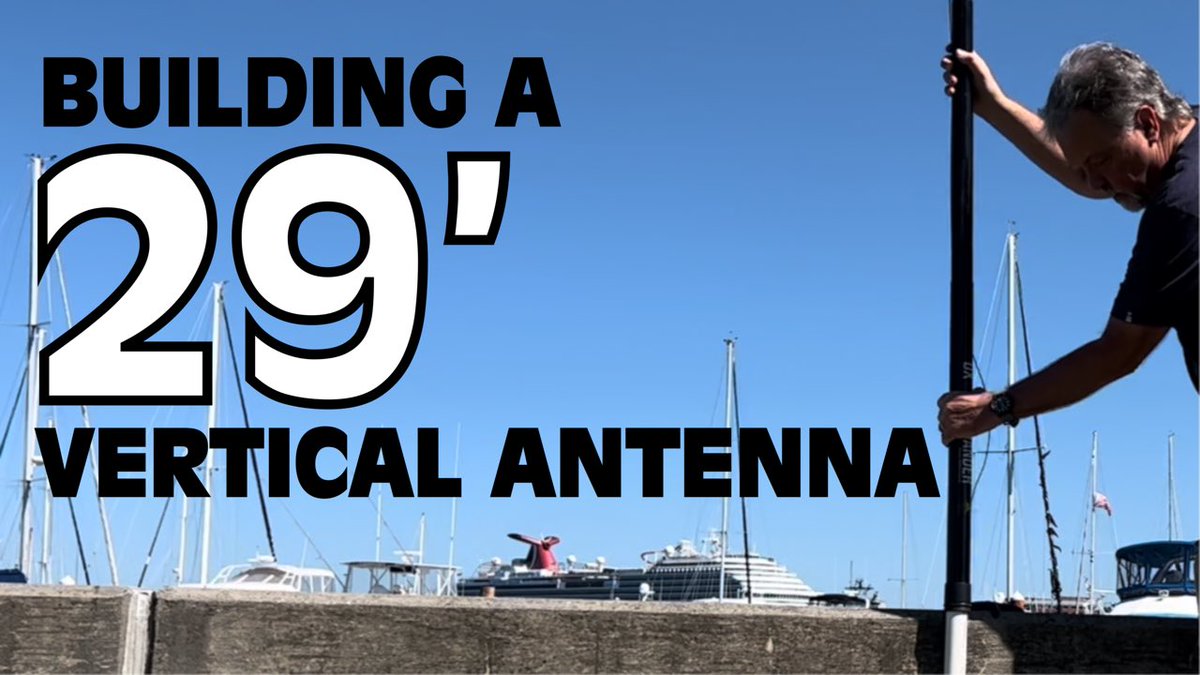 Building a 29 Foot Vertical Antenna for HF Ham Radio youtu.be/mRolioV4MiQ?si… via @YouTube #hamradioantenna #portablehamradio #hamradio