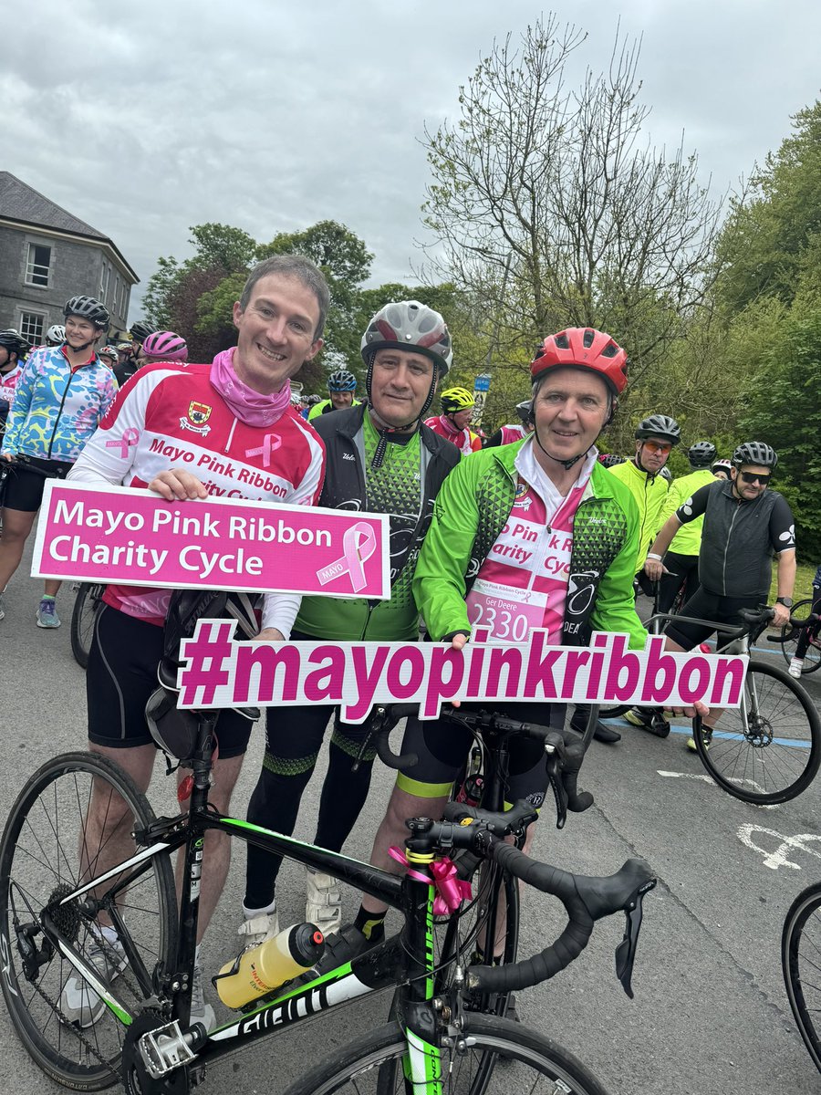 @MayoPinkRibbon another huge success. Congratulations to all participants and a huge thank you to our volunteers. It was a fantastic event supporting a great cause. @BCResearchIre @CancerUniGalway #mayopinkribbon 🎀