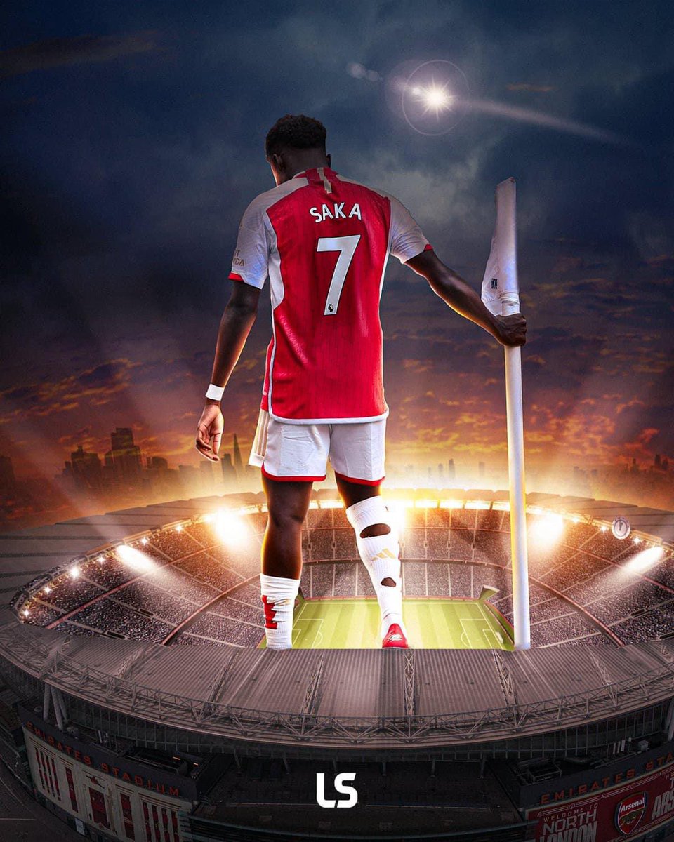 🌶️ @BukayoSaka87 in the league this season: ⚽️ 16 goals 🅰️ 9 assists 📸 [LiveScore] @Arsenal