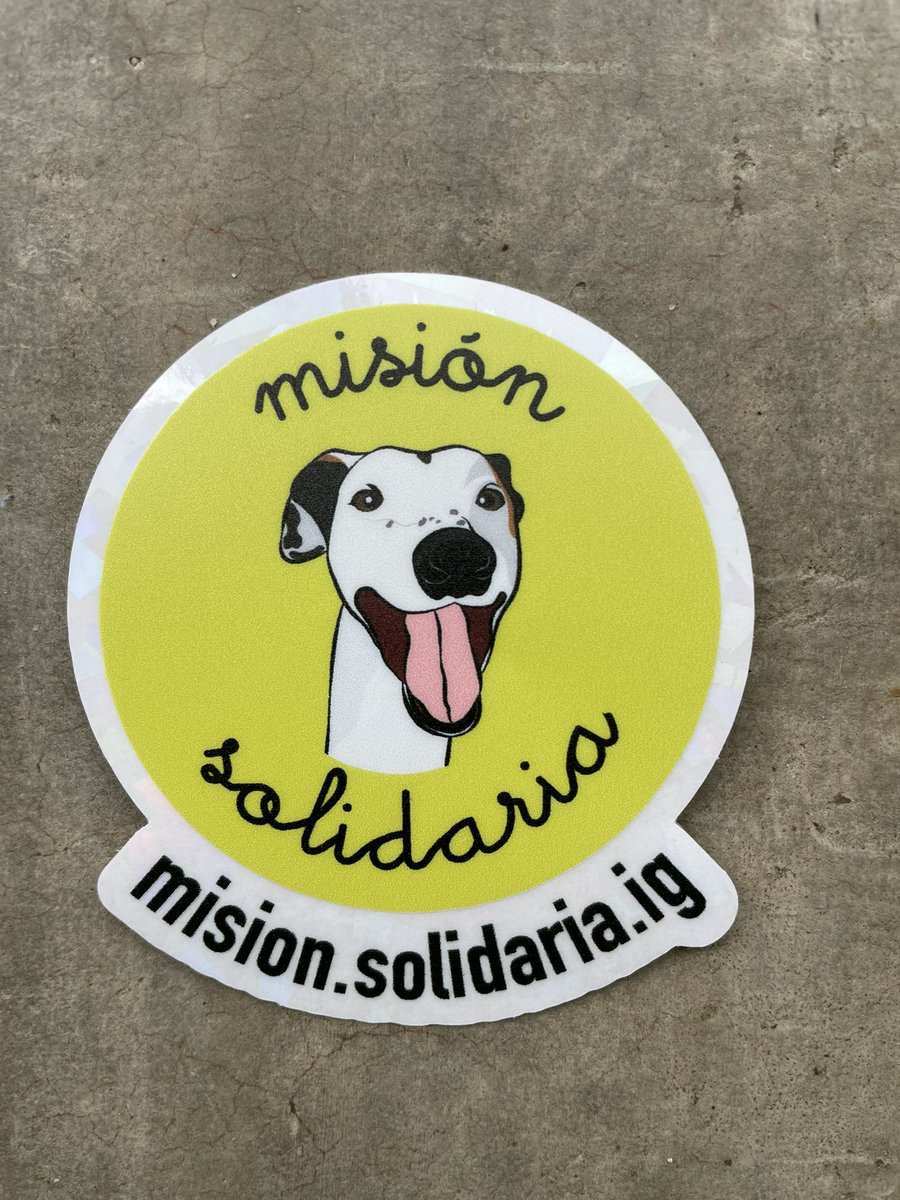 Hola amigos, llegaron las stickers de la misión solidaria! 
Estoy en Saavedra, CABA podemos encontrarnos si están cerquita, cada una vale $1000.- 
Todo lo recaudado será para cubrir alimento y atención de los rescatados 
Me avisan 🩷