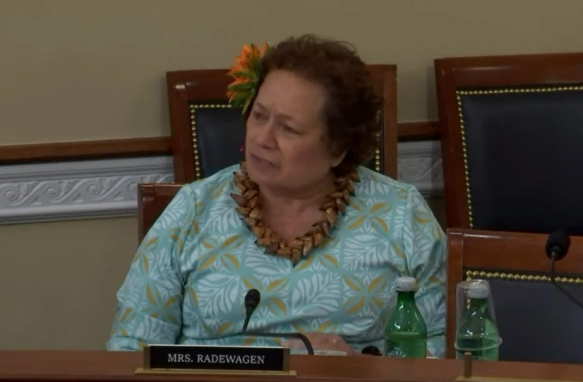 I emphasized the role of American Samoa’s fishing industry in our local economy and the harm to us that a massive new Marine Sanctuary could cause. radewagen.house.gov/media-center/p…